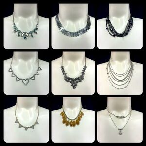 Lot of 9 Fashion / Costume Jewelry - Necklaces